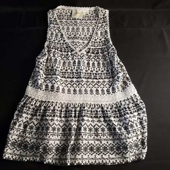 Anthropologie Maeve Embroidered Peplum‎ Tank Top XS - Picture 2 of 5
